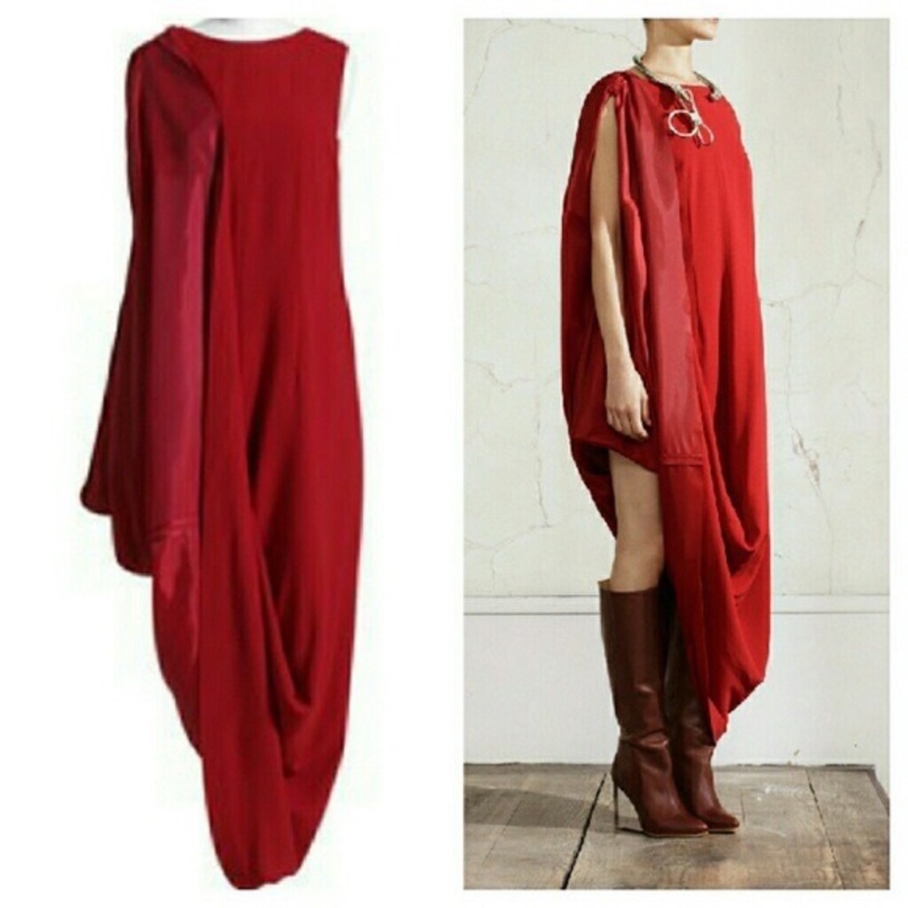 strapless open back dress Ella Red Off Shoulder Formal Dress - US 0 main image 1